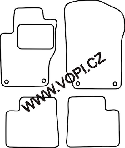 Autokoberce Mercedes M W164 2005 - 2011 Autofit (2943)